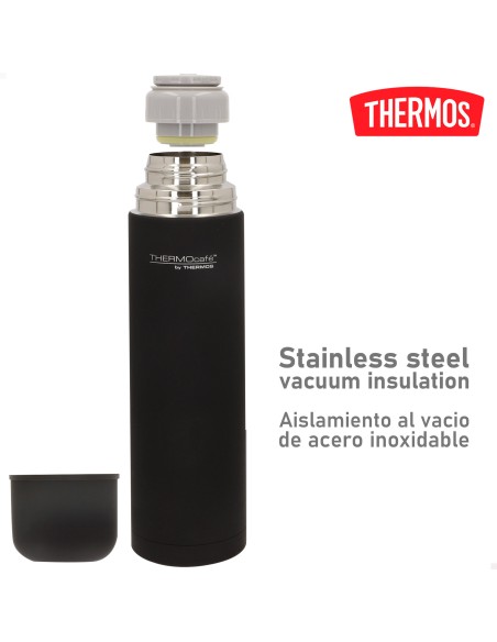 Garrafa térmica de aço inoxidável 1L preta Thermos | Distria