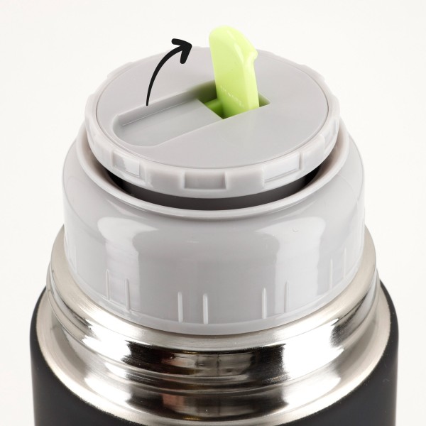 Garrafa térmica de aço inoxidável 1L preta Thermos | Distria