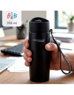 Garrafa térmica de 350 ml em aço inoxidável preto Thermos | Distria 2