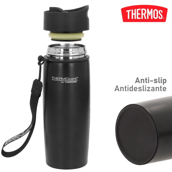 Garrafa térmica de 350 ml em aço inoxidável preto Thermos | Distria