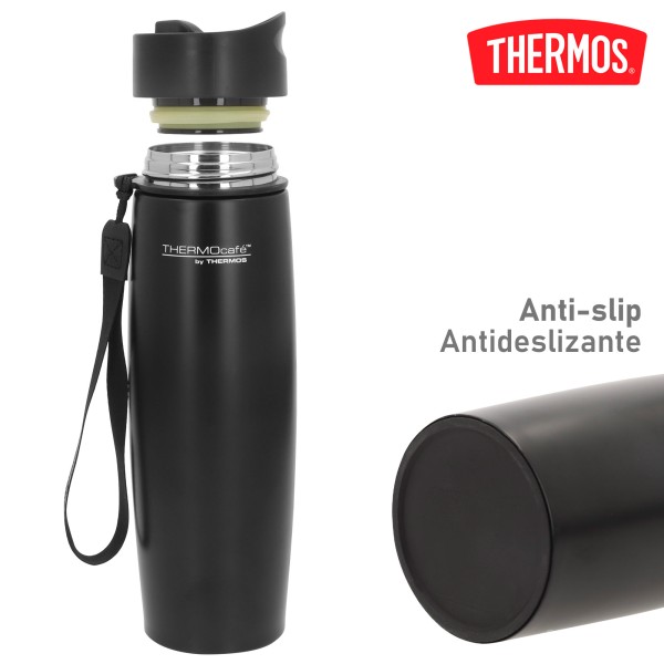 Garrafa térmica de 500 ml em aço inoxidável preto Thermos | Distria