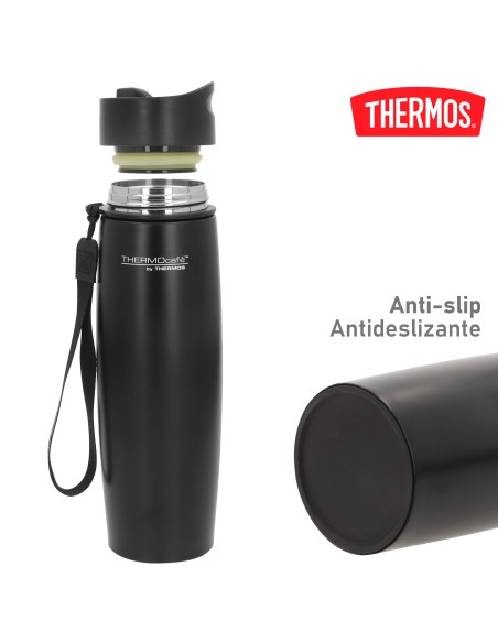 Garrafa térmica de 500 ml em aço inoxidável preto Thermos | Distria