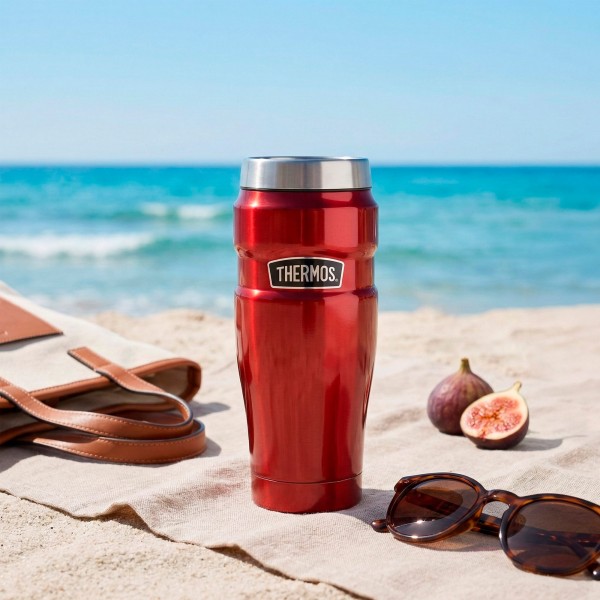 Copo de aço inoxidável Thermos 470 ml vermelho Thermos | Distria