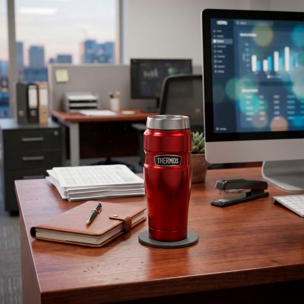 Copo de aço inoxidável Thermos 470 ml vermelho Thermos | Distria