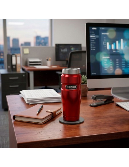 Copo de aço inoxidável Thermos 470 ml vermelho Thermos | Distria