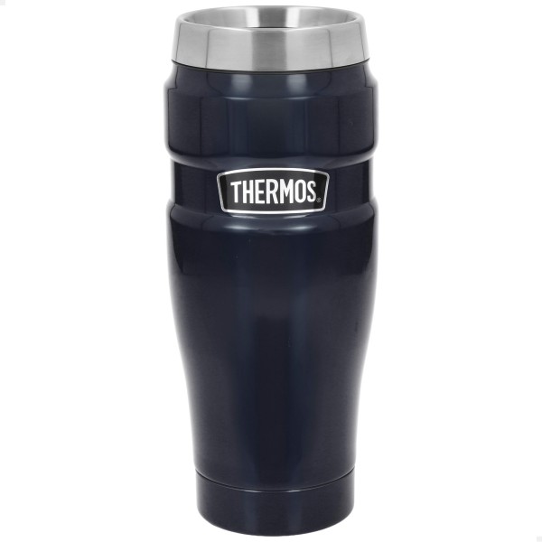 Garrafa térmica de aço inoxidável 470 ml azul Thermos | Distria