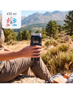 Garrafa térmica de aço inoxidável 470 ml azul Thermos | Distria 2