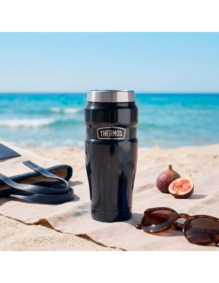 Garrafa térmica de aço inoxidável 470 ml azul Thermos | Distria