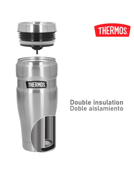 Copo de aço inoxidável Thermos 470 ml prata Thermos | Distria