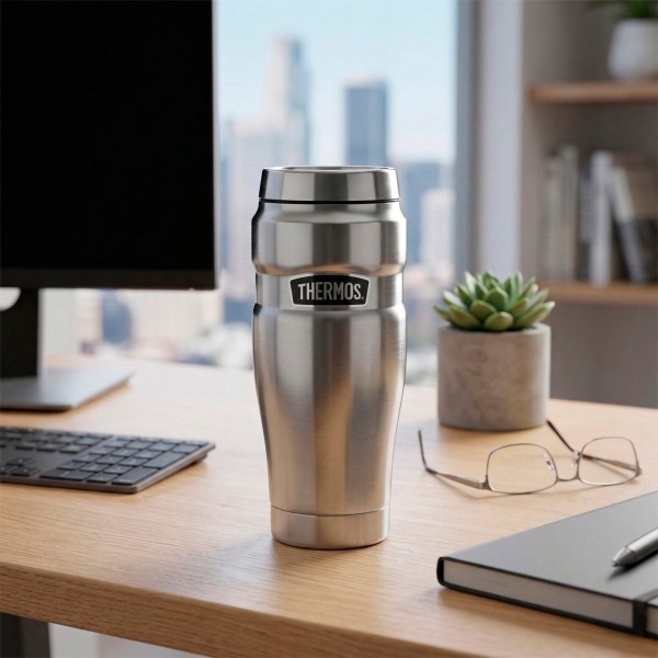 Copo de aço inoxidável Thermos 470 ml prata Thermos | Distria
