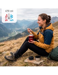 Térmo para comida em aço inoxidável 470 ml vermelho | Distria 2