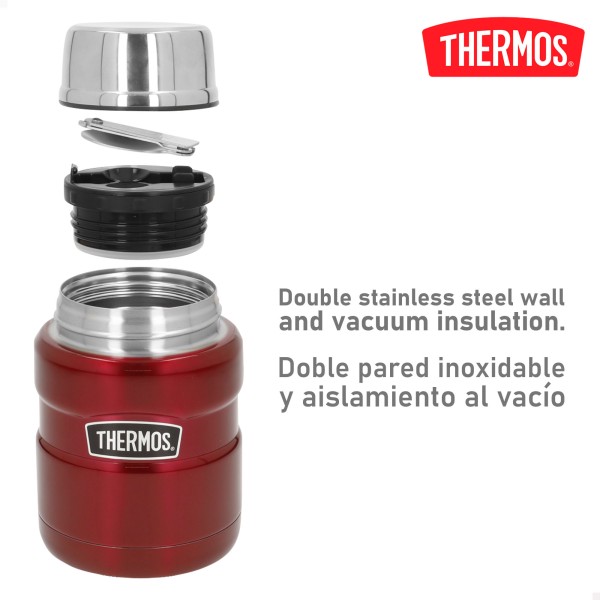 Térmo para comida em aço inoxidável 470 ml vermelho | Distria