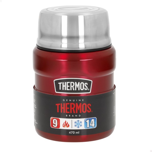 Térmo para comida em aço inoxidável 470 ml vermelho | Distria