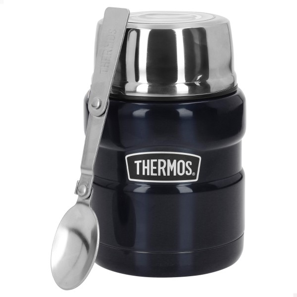 Térmo para comida em aço inoxidável 470 ml azul | Distria