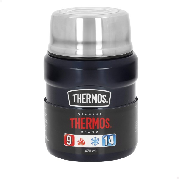 Térmo para comida em aço inoxidável 470 ml azul | Distria