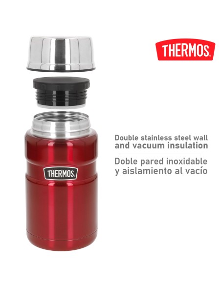 Garrafa térmica para alimentos 710 ml vermelha | Distria