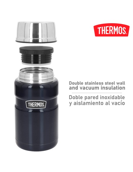 Garrafa térmica para alimentos 710 ml azul | Distria