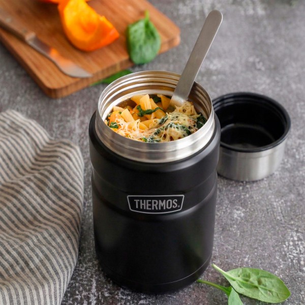 Garrafa térmica para alimentos 710 ml preto | Distria