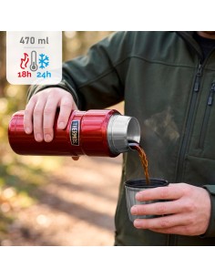 Garrafa térmica aço inoxidável de 470 ml vermelho Thermos | Distria 2