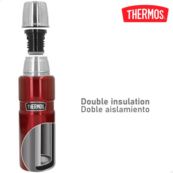 Garrafa térmica aço inoxidável de 470 ml vermelho Thermos | Distria