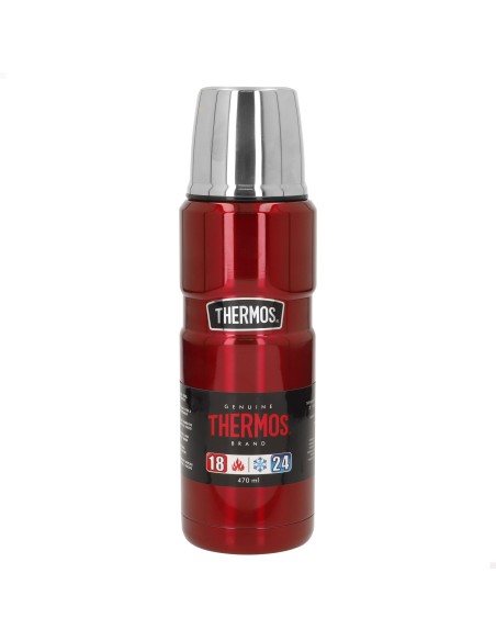 Garrafa térmica aço inoxidável de 470 ml vermelho Thermos | Distria