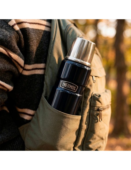 Frasco de aço inoxidável de 470 ml azul Thermos | Distria