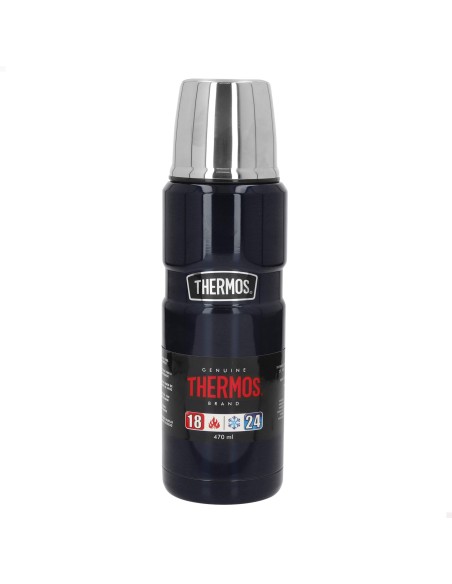 Frasco de aço inoxidável de 470 ml azul Thermos | Distria