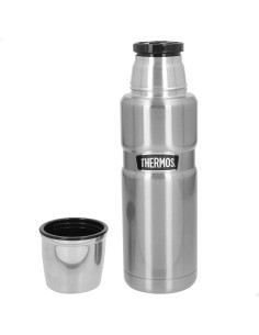 Garrafa térmica de aço inoxidável prateada de 470 ml Thermos | Distria