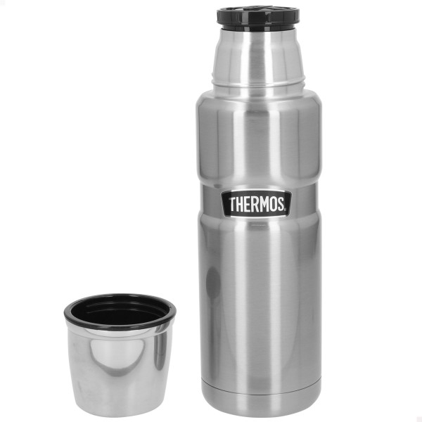 Garrafa térmica de aço inoxidável prateada de 470 ml Thermos | Distria
