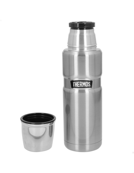 Garrafa térmica de aço inoxidável prateada de 470 ml Thermos | Distria