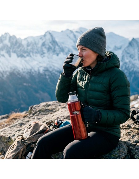 Garrafa de aço inoxidável 1,2L vermelha Thermos | Distria