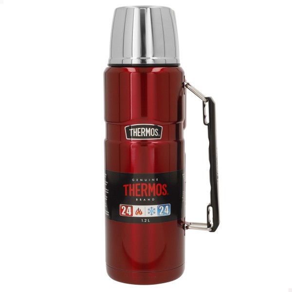 Garrafa de aço inoxidável 1,2L vermelha Thermos | Distria