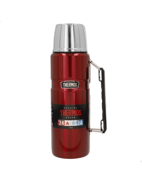 Garrafa de aço inoxidável 1,2L vermelha Thermos | Distria