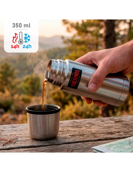 Garrafa térmica de aço inoxidável Thermos 350 ml prata | Distria