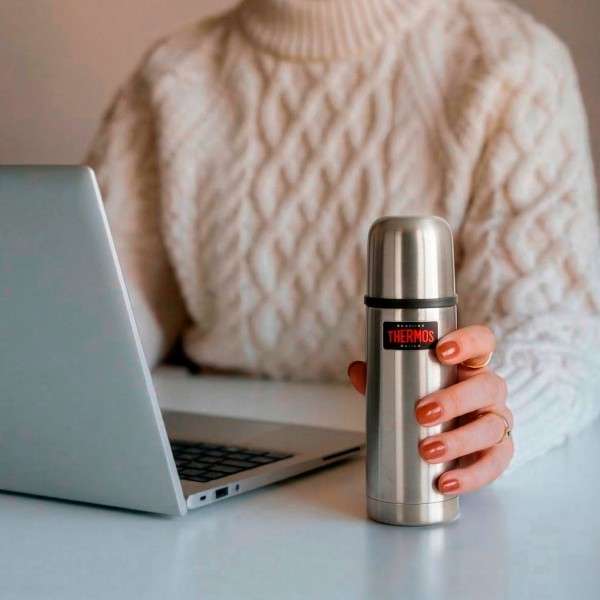 Garrafa térmica de aço inoxidável Thermos 350 ml prata | Distria