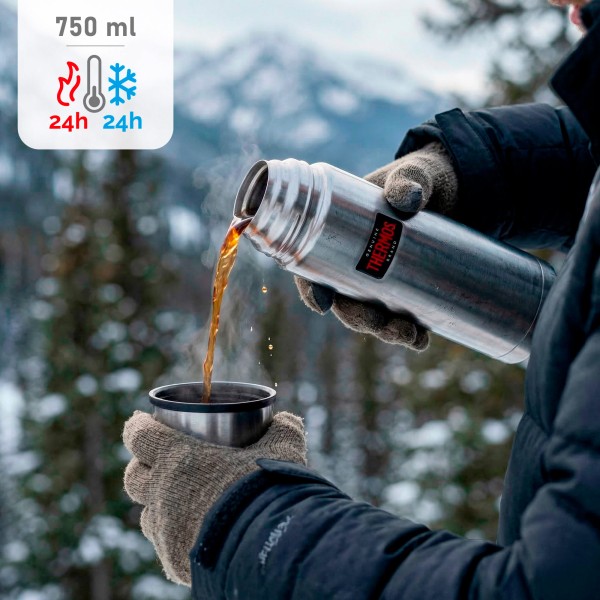 Garrafa térmica de aço inoxidável Thermos 750 ml prata | Distria