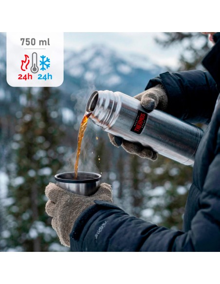 Garrafa térmica de aço inoxidável Thermos 750 ml prata | Distria