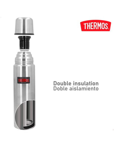Garrafa térmica de aço inoxidável Thermos 750 ml prata | Distria