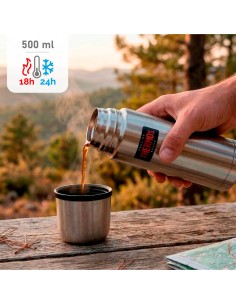 Garrafa térmica de aço inoxidável 500 ml prata Thermos | Distria 2