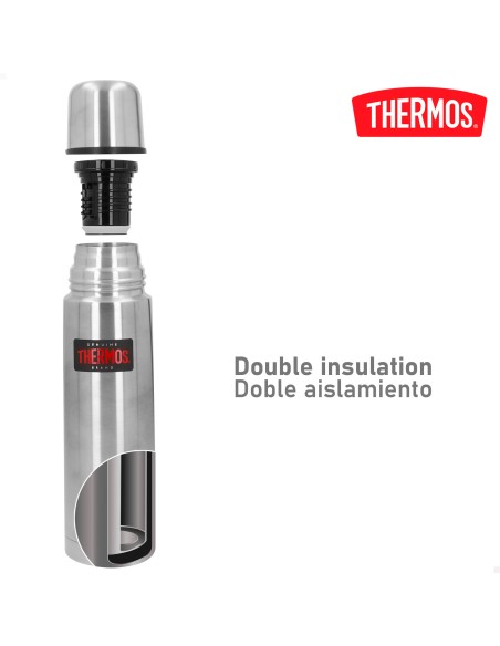 Garrafa térmica de aço inoxidável 500 ml prata Thermos | Distria