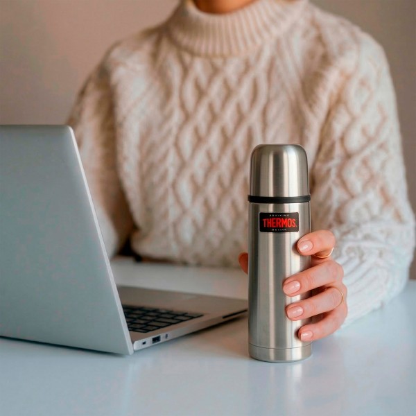 Garrafa térmica de aço inoxidável 500 ml prata Thermos | Distria