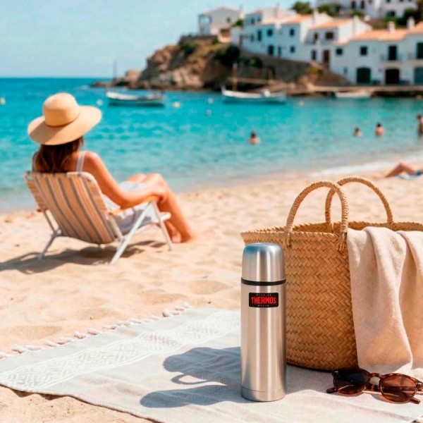 Garrafa térmica de aço inoxidável 500 ml prata Thermos | Distria