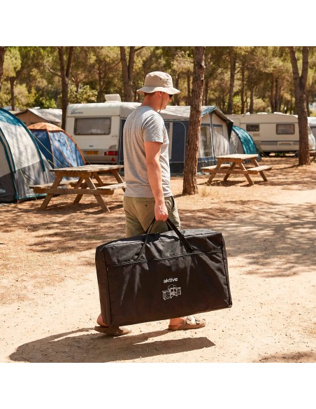 Cozinha dobrável para camping 175x48x110 cm com armários | Distria