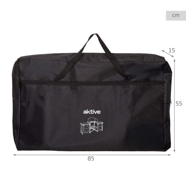 Cozinha dobrável para camping 175x48x110 cm com armários | Distria