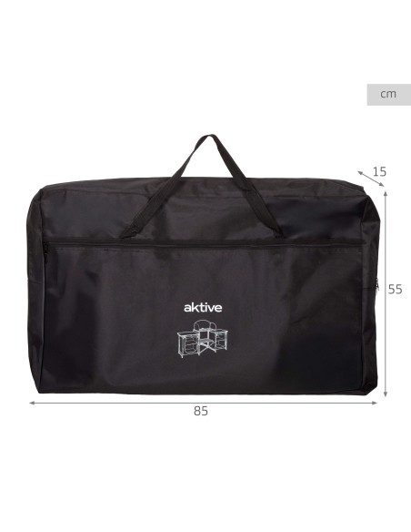 Cozinha dobrável para camping 175x48x110 cm com armários | Distria
