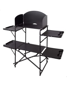 Unidade de cozinha dobrável para camping 130x48x118 cm | Aktive