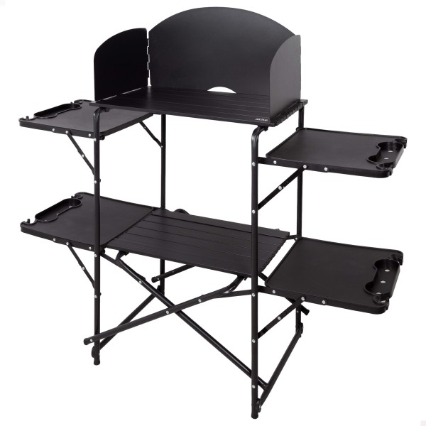 Unidade de cozinha dobrável para camping 130x48x118 cm | Aktive
