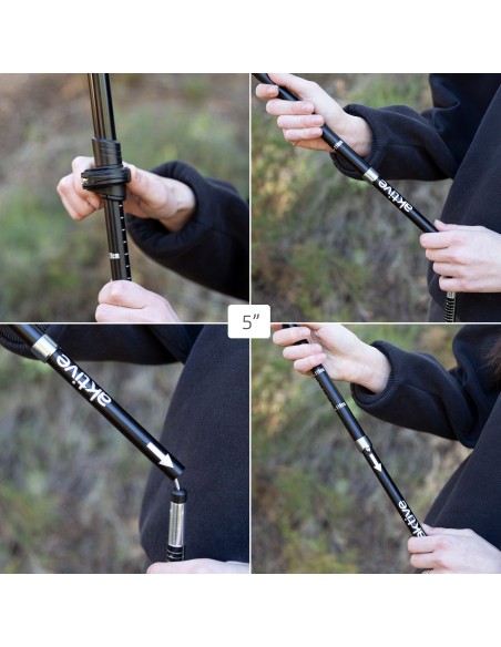 Bastão de trekking dobrável 107-125 cm Aktive | Distria