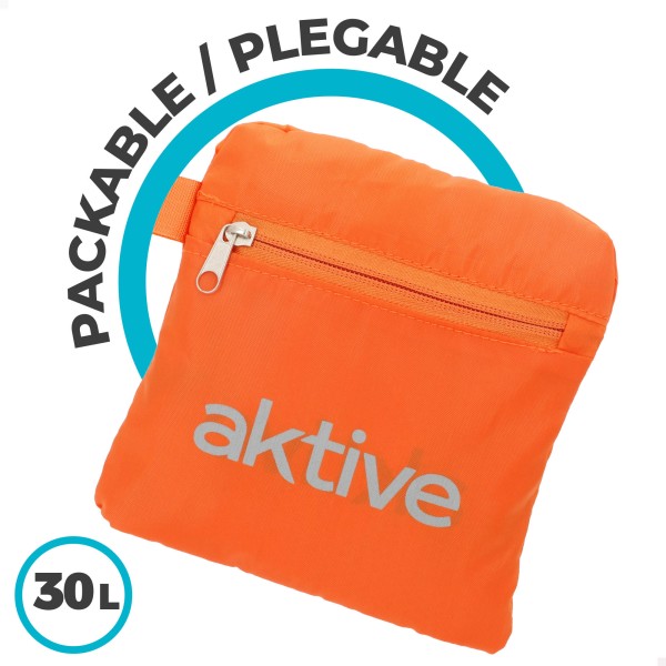 Mochila de rede dobrável Aktive 30 L laranja | Distria