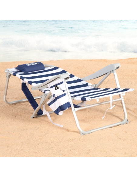 Cadeira de praia náutica dobrável com múltiplas posições | Distria